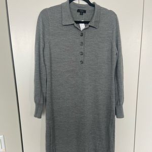 JCrew Grey 100% Merino wool sweater dress-size medium